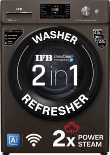 IFB 9 kg 5 Star with Steam Refresh program, 9 Swirl Wash, Eco Inverter, with AI Fully Automatic Front ...