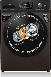 IFB 9/6 kg Washer with Dryer AI Powered, 30 min Steam Refresh Program, 100% Dry Ready-to-Wear Clothes, Eco Inverter Motor, 9 Swirl Wash Mimic Handwashing, Fully Automatic with Hot Water Wash, WiFi Connectivity with In-built Heater Brown