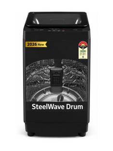 Voltas Beko 7 kg Fully Automatic Top Load Washing Machine Black