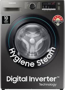 Samsung 9 kg 5 Star, Digital Inverter Motor, Hygiene Steam, Fully Automatic Front Load Washing Machine...