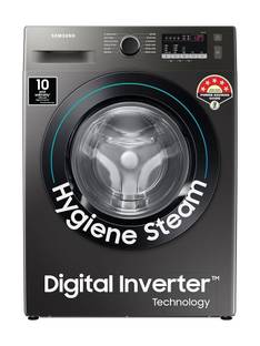 Samsung 9 kg 5 Star, Digital Inverter Motor, Hygiene Steam, Fully Automatic Front Load Washing Machine...