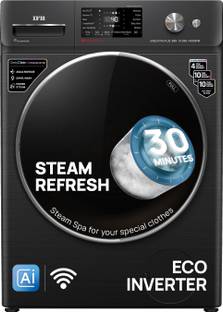 IFB 10 kg 5 Star with Steam Refresh Program, 9 Swirl wash, Eco Inverter, Powered by AI with WiFi Fully...