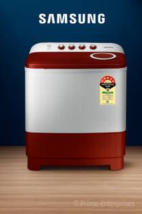 Samsung 7 kg Semi Automatic Top Load Washing Machine Red, White