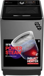 IFB 10 kg Power Dual Steam, Fully Automatic Top Load Washing Machine with In-built Heater Silver