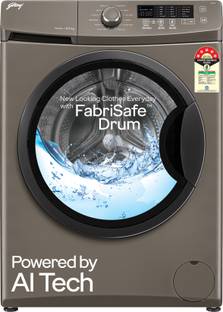 Godrej 8 kg With AI Tech, Steam Wash, Fully Automatic Front Load Washing Machine Grey