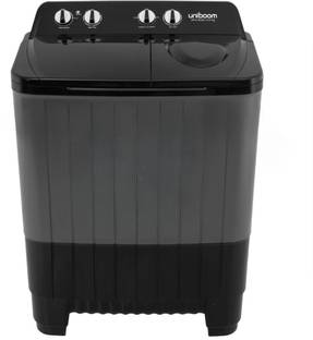 Uniboom 8 kg Semi Automatic Top Load Washing Machine Grey, Black
