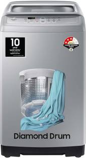Samsung 7 kg Diamond Drum Fully Automatic Top Load Washing Machine Silver