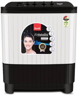 Summercool 8.5 kg Semi Automatic Top Load Washing Machine Black