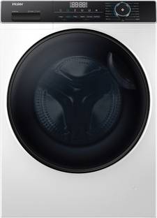 Haier 8 kg Fully Automatic Front Load Washing Machine with In-built Heater White