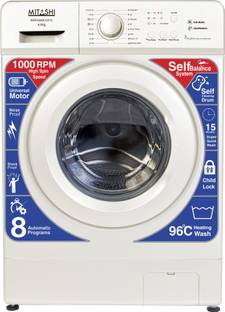 MITASHI 6 kg Fully Automatic Front Load Washing Machine with In-built Heater White