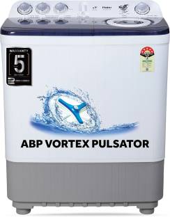 Haier 8 Kg 5 Star Anti-Bacterial Vortex Pulsator Semi Automatic Top Load Washing Machine Multicolor