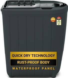 Whirlpool 7 kg Magic Clean 5 Star Semi Automatic Top Load Washing Machine Black, Grey