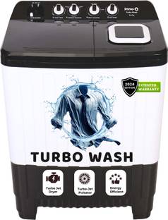 InnoQ 9 kg | Turbo Wash | Buzzer | Wheels | Turbo Jet Dryer | Magic Filter | Lint Filter Semi Automati...