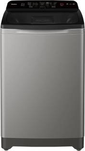 Haier 7.5 kg Fully Automatic Top Load Washing Machine with In-built Heater Black, Grey