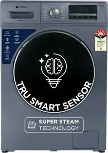 MOTOROLA 8 kg Super Steam Technology Fully Automatic Front Load Washing Machine with In-built Heater B...