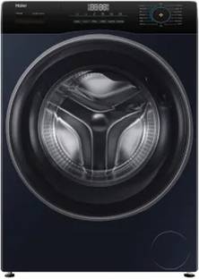 Haier 7 kg Fully Automatic Front Load Washing Machine with In-built Heater Black