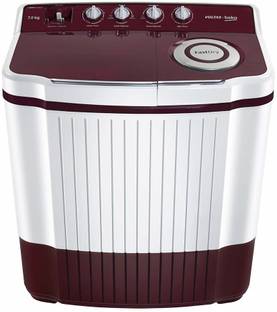 Voltas Beko by A Tata Product 7 kg Semi Automatic Top Load Washing Machine Purple, White