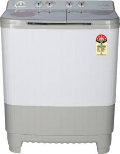 Lloyd by Havells 9 kg Toughened Glass Soft Closing Glass Lids, 1300 RPM, Soak Function, 5 Wash Programs, Memory Back-up, Magic Filter Semi Automatic Top Load Washing Machine Grey, White