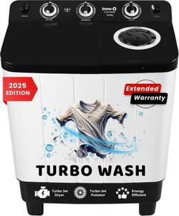 InnoQ 6.5 kg | Turbo Wash | Buzzer | Wheels | Turbo Jet Dryer | Magic Filter | Lint Filter Semi Automa...