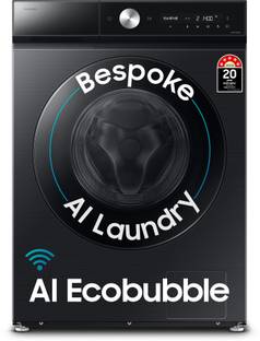 SAMSUNG 12 kg Fully Automatic Front Load Washing Machine with In-built Heater Black, Grey