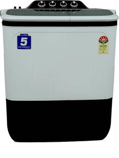 Lloyd 7.71 kg Semi Automatic Top Load Washing Machine Black, White