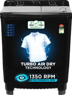 MOTOROLA 8 kg Semi Automatic Top Load Washing Machine Black