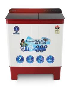 Sansui 9 kg Semi Automatic Top Load Washing Machine Red
