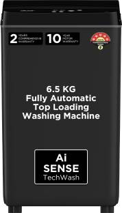 Acer 6.5 kg Halo Wash Series with Glass Lid, 5 Star Rating, AiSense, AutoBalance, Hex-Fin Jet Pulsator...