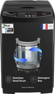 Thomson 11 kg PureWash with Stainless Steel Drum, Magic Filter and Multiple Wash Programs Fully Automatic Top Load Washing Machine Grey