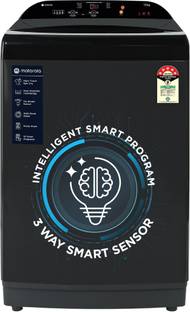 MOTOROLA 12 kg 5 Star, Intelligent Smart Programs Fully Automatic Top Load Washing Machine Grey, Black