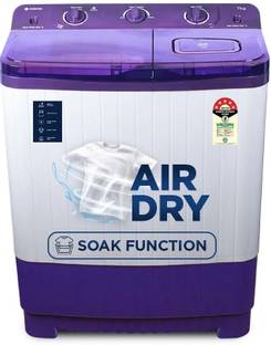 MOTOROLA 7 kg Semi Automatic Top Load Washing Machine White, Purple