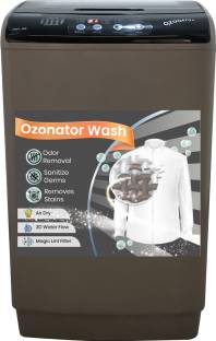 Equator 8 kg Ozone Sanitize and Saree Cycle Fully Automatic Top Load Washing Machine Beige