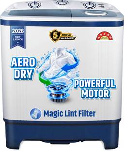 Kenstar 6.5 kg 5Star Rated Energy Efficient Motor With 1350RPM, Aero Dry Function , Magic Lint Filter ...