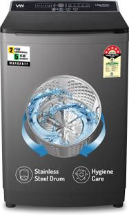 VW 8 kg Fully Automatic Top Load Washing Machine Grey