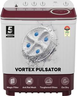 Haier 11 kg Vortex Pulsator, Oxyi Dry, Magic Filter, Anti Rat Mesh & Castor Wheels Semi Automatic Top ...
