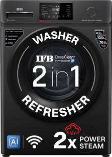 IFB 8 kg 5 Star with Steam Refresh program, 9 Swirl Wash, Eco Inverter, Touch Panel with AI Fully Auto...