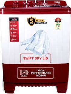 Kenstar 10 kg Semi Automatic Top Load Washing Machine Red, White