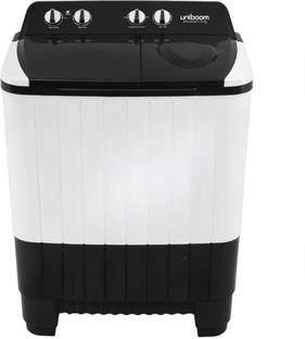Uniboom 7.5 kg Semi Automatic Top Load Washing Machine Black, White
