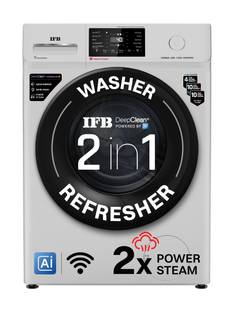 IFB 7 kg with 9 Swirl Wash, 2x Power Steam, 30 Min Steam Refresh Program, Eco Inverter Motor, WiFi Ena...