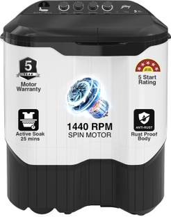 Godrej 9.5 kg 5 Star With Rain Shower Spin Washing Machine Semi Automatic Top Load Grey