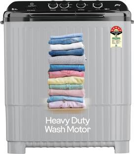 Godrej 12 Kg 5 Star Aqua Power Pulsator With Air Dry & 4 Wash Programs Semi Automatic Top Load Washing Machine Black, Grey