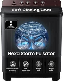 Samsung 8 kg Semi Automatic Top Load Washing Machine Grey