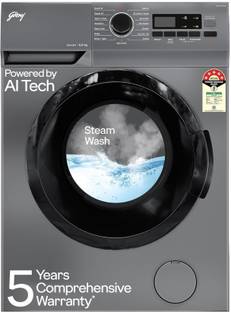 Godrej 6 kg 5 Star, AI Tech, Steam Wash Fully Automatic Front Load Washing Machine with In-built Heate...