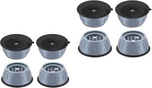 रेडकार्प Washer Dryer Anti Vibration Pads with Suction Cup Feet, Fridge Washing Machine Leveling Feet Anti Walk Pads Shock Absorber Furniture Lifting Base(4 Piece) वाशिंग मशीन ट्रॉली