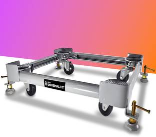 लसरप'स यूनिवर्सल फिट Bheema series washing machine stand 6.5 kg, to 9kg top & front load - Grey वाशिंग मशीन ट्रॉली