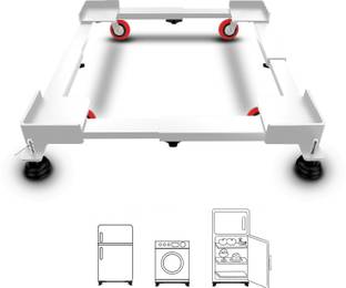 Smart Shelter Washing Machine, Air Cooler, Refrigerator, Water Cooler for Front & Top Loading Washing Machines/Dishwasher Stand/Trolley (Min:16.5"x 19.5",Max: 25.5"x32") Material Iron