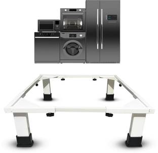 Smart Shelter Washing Machine for Front & Top Loading Washing Machines/Dishwasher Stand/Trolley (Min:16"x16", Max: 26"x26") Material Carbon Steel