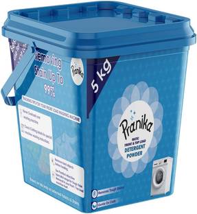 PRANIKA Powerful Detergent Powder - 5 Kg | Top Load & Front Load, Better wash Detergent Powder (Active Fresh)