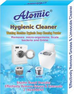 ATOMIC Washing Machine Cleaner | Pack OF 2 | For Top & Front Load | Tub/Drum Descaler Detergent Powder (Lemon)