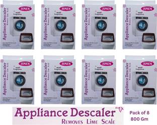 JIMEN Washing Machine Tub/Drum cleaning Powder with Best appliance Descaler Technology for any fully automatic front/top load washing machine pack of 8 (800 gm). Detergent Powder